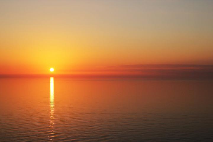 sunset, beautiful, moving on