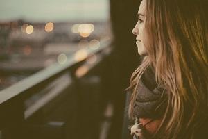 girl looking